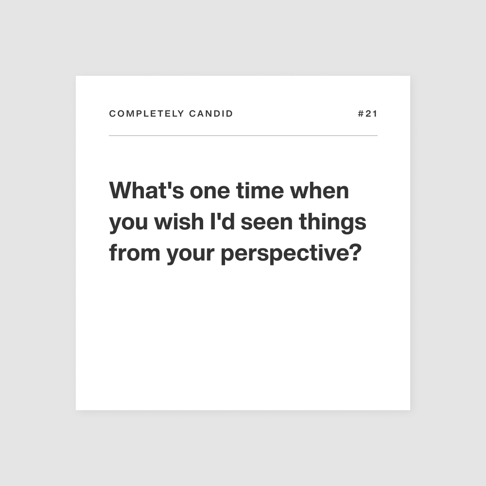 Deeply couples edition completely candid card