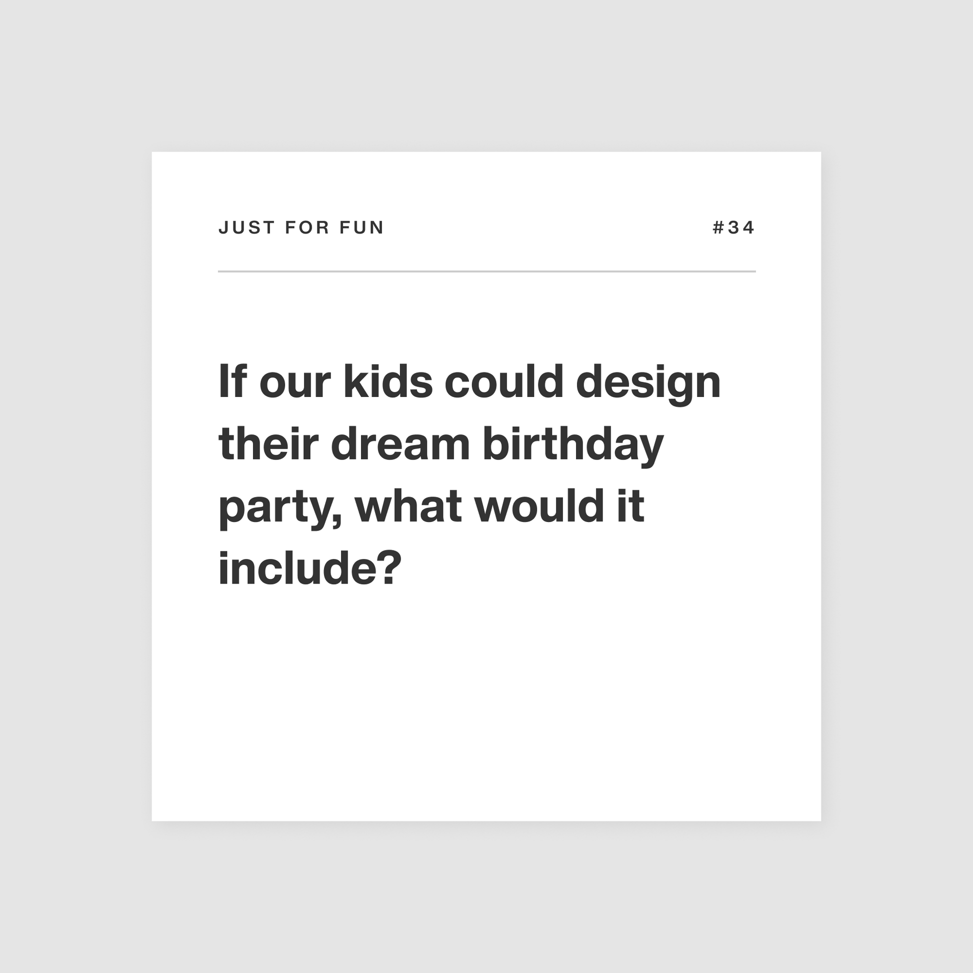 Deeply parents edition just for fun card