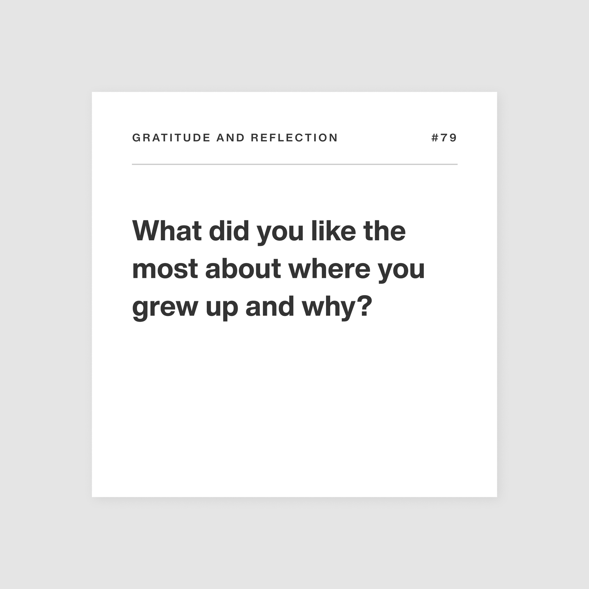 Deeply universal edition gratitude and reflection card