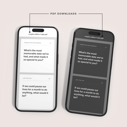 Couples Edition 1 - Conversation Cards for Couples (Digital)