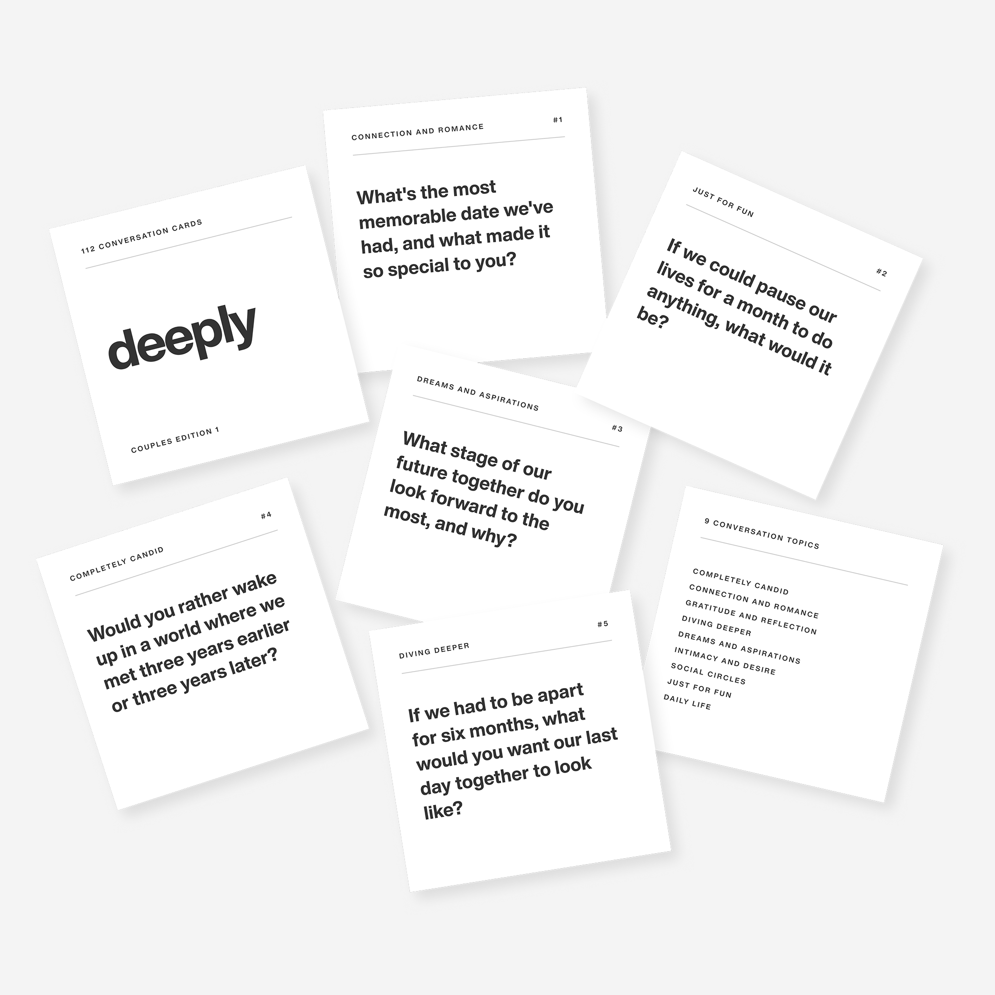 Deeply 112 conversation cards