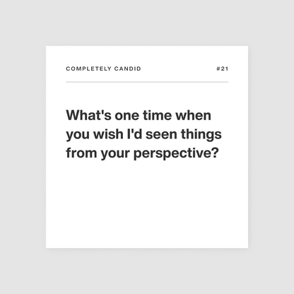 Deeply couples edition completely candid card