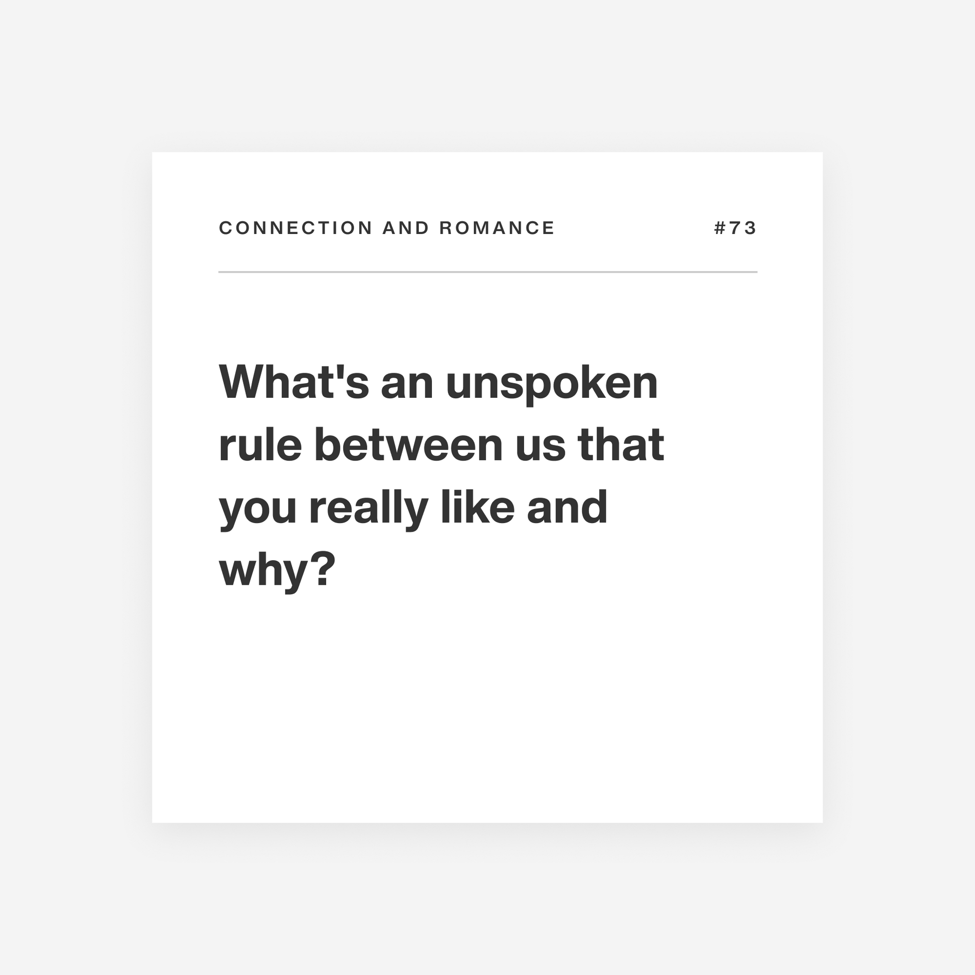 Deeply - Couples Edition 3 (connection and romance question)