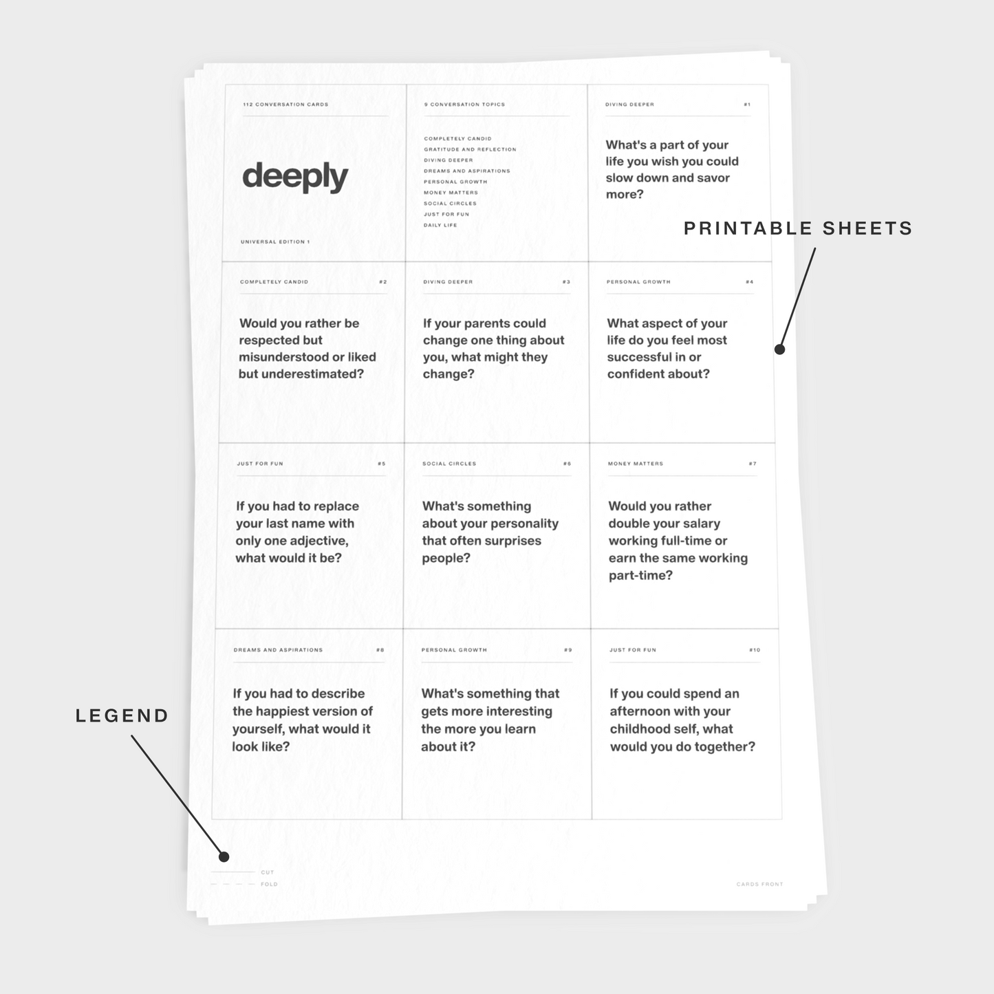 Universal Edition 1 - Conversation Cards for Everyone (Digital)